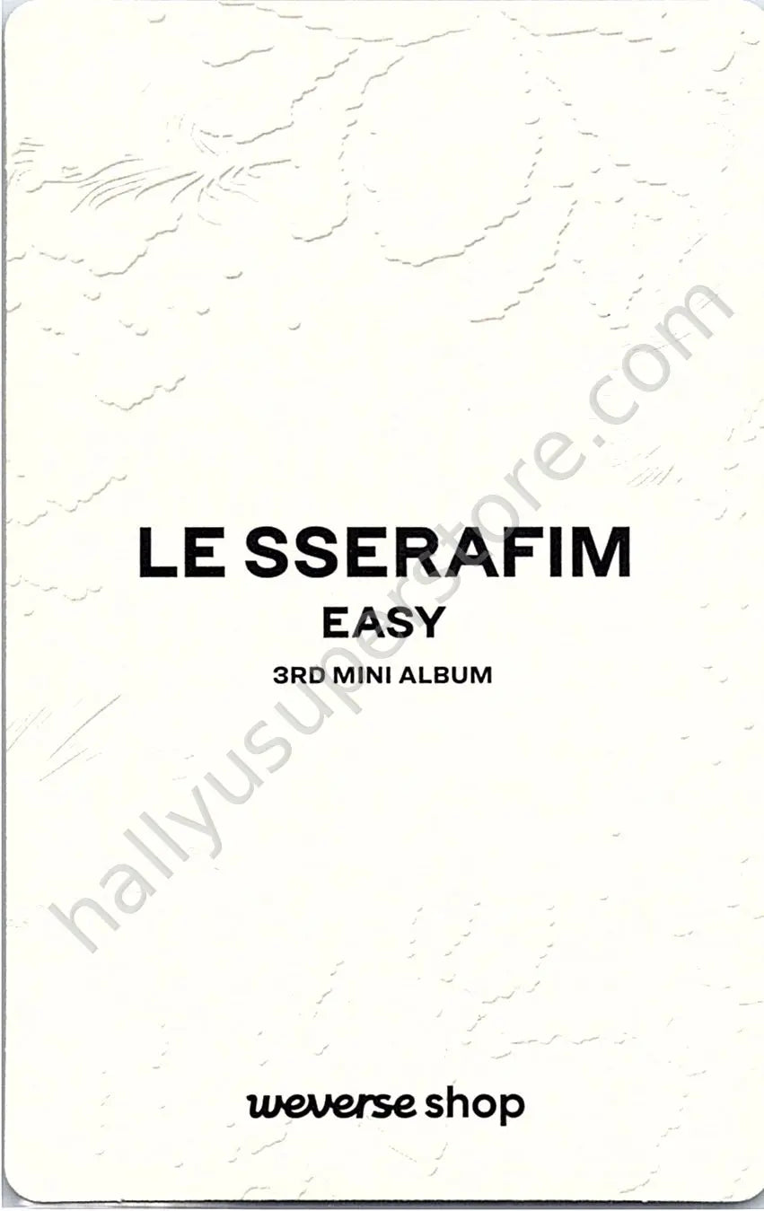LE SSERAFIM - Kazuha - EASY pob (pre-order benefit) weverse global shop (wvg)