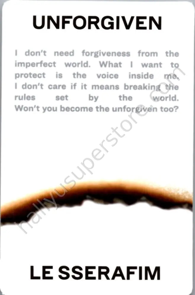 LE SSERAFIM - Kazuha - UNFORGIVEN