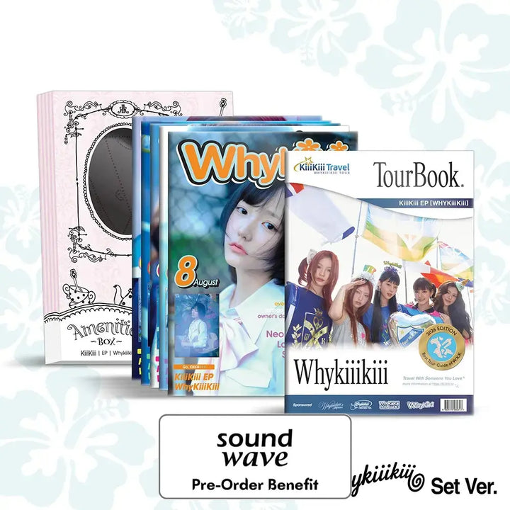[Pre-Order] KiiiKiii - EP [WhyKiiiKiii] GUIDE BOOK VER. + Pre-Order Benefit (Choose Version)