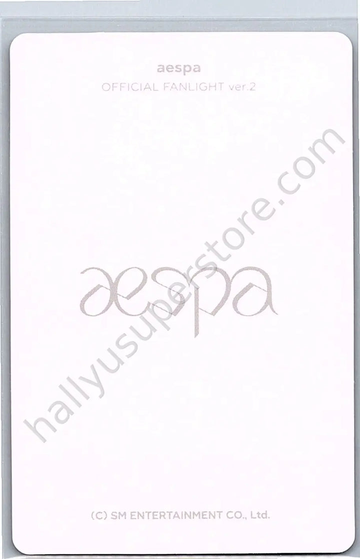 aespa - Winter - Lightsticks (All) lightstick merch photocard photocard set version 2