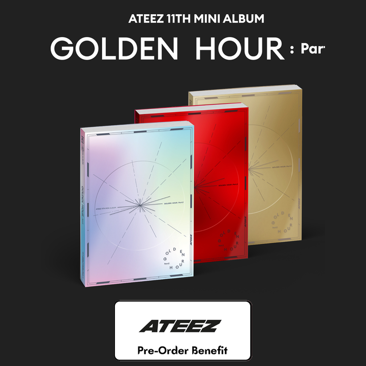 [Pre-Order] ATEEZ - 11th Mini "GOLDEN HOUR : Part.2" + Pre-Order Benefit [Random / Set]