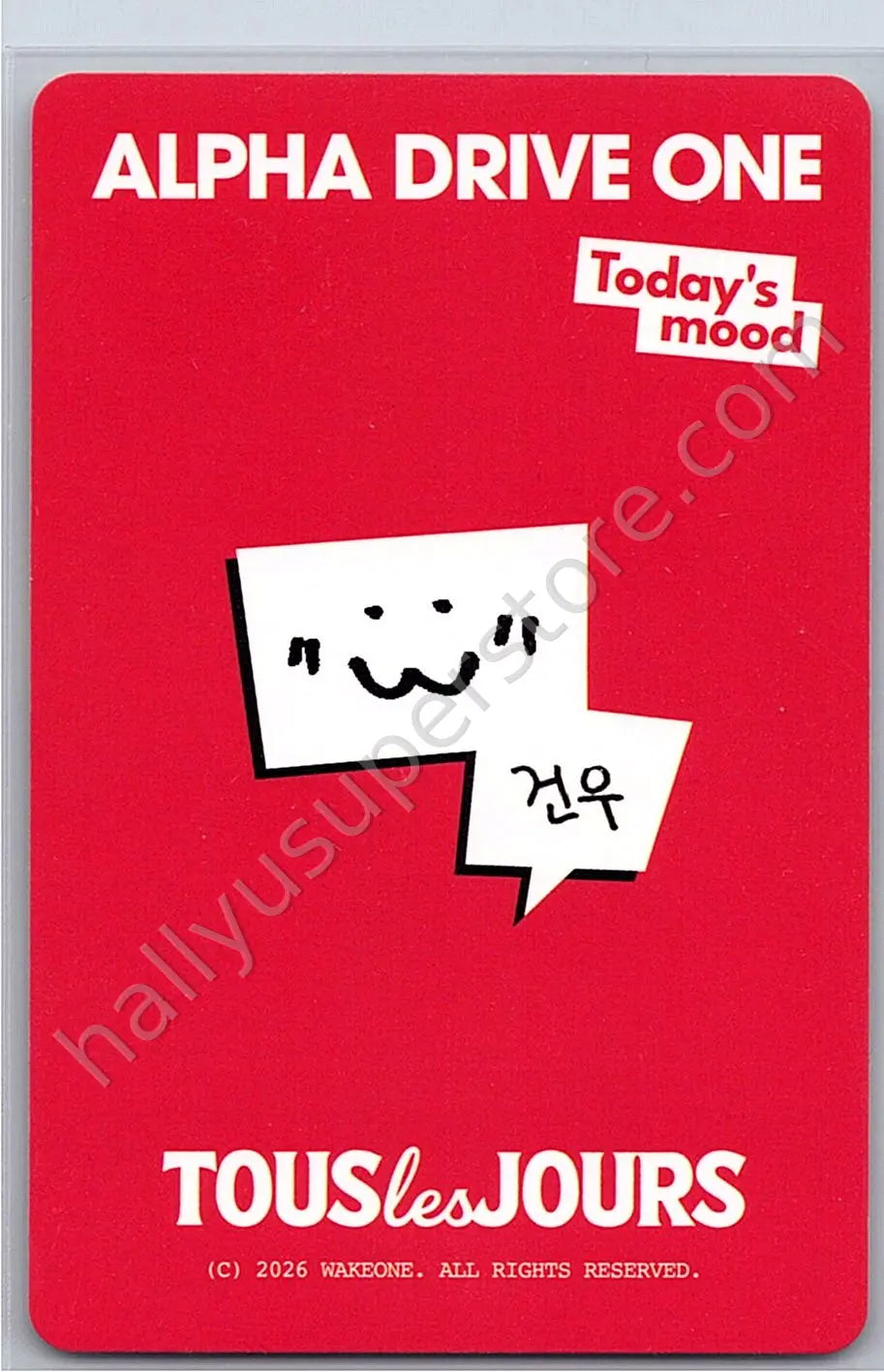 ALPHA DRIVE ONE - Geonwoo - TOUS LES JOURS Collaboration brand collaboration cake version heart version photocard set