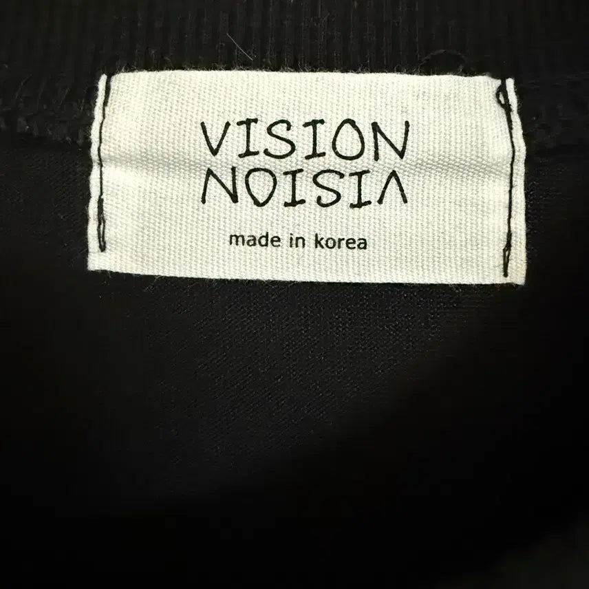 [BUNJANG] VISION NOISION Dinosaur Character Sweatshirt Black Unisex / 새상품 VISION NOISION 공룡 캐릭터 맨투맨 블랙 공용