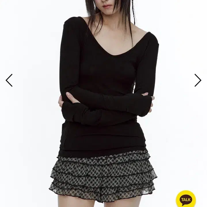 [BUNJANG] Roughneck Checkered Mini Skirt / 러프넥 체크 캉캉 미니 스커트