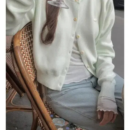 [BUNJANG] Aubein Smooth Round Cashmere Cardigan / 새상품 어베인 스무드 라운드 캐시미어 가디건