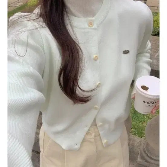 [BUNJANG] Aubein Smooth Round Cashmere Cardigan / 새상품 어베인 스무드 라운드 캐시미어 가디건
