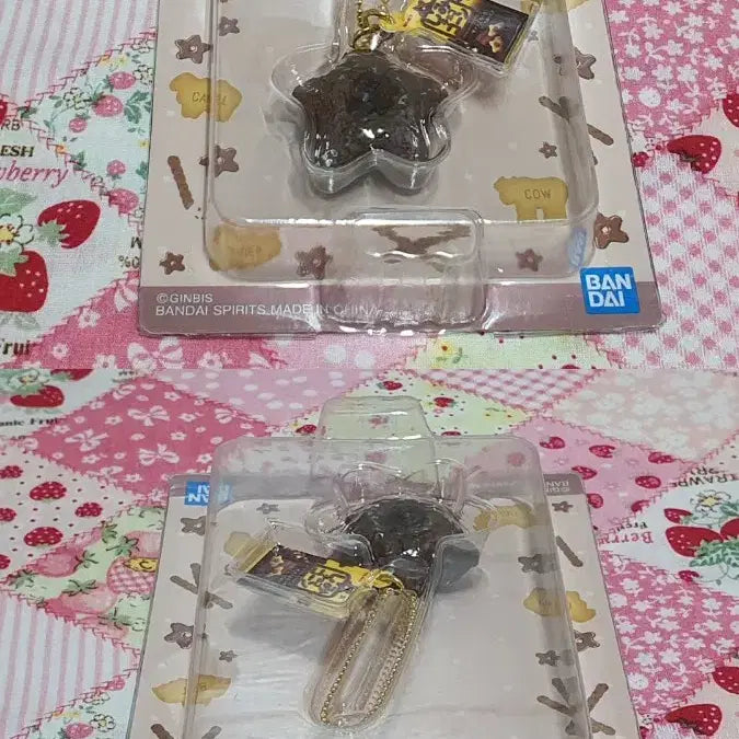[BUNJANG] Bandai Tabekodoubutsu Strawberry Ice Cream Snack Keyring Bundle / 일본 가챠 4개 일괄 (반다이 타베코도부츠 딸기 아이스크림 과자 키링)