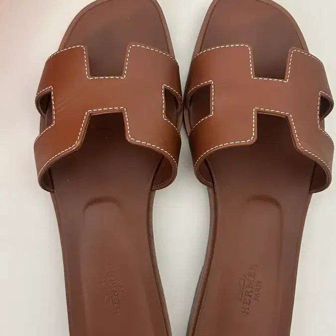 [BUNJANG] Hermes Oran Brown Sandals Size 37 / 에르메스 오란 브라운 샌들 37/가격조정없음