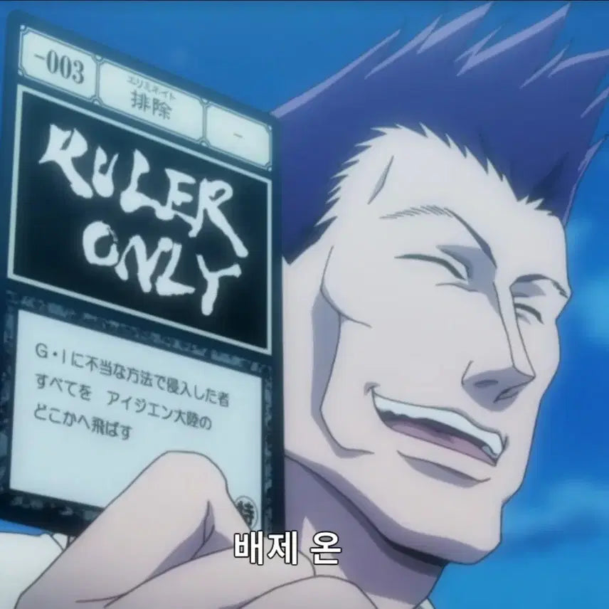[BUNJANG] Hunter x Hunter Grid Island Acrylic Card - Exclusion / 헌터헌터 그리드아일랜드 카드 - 배제
