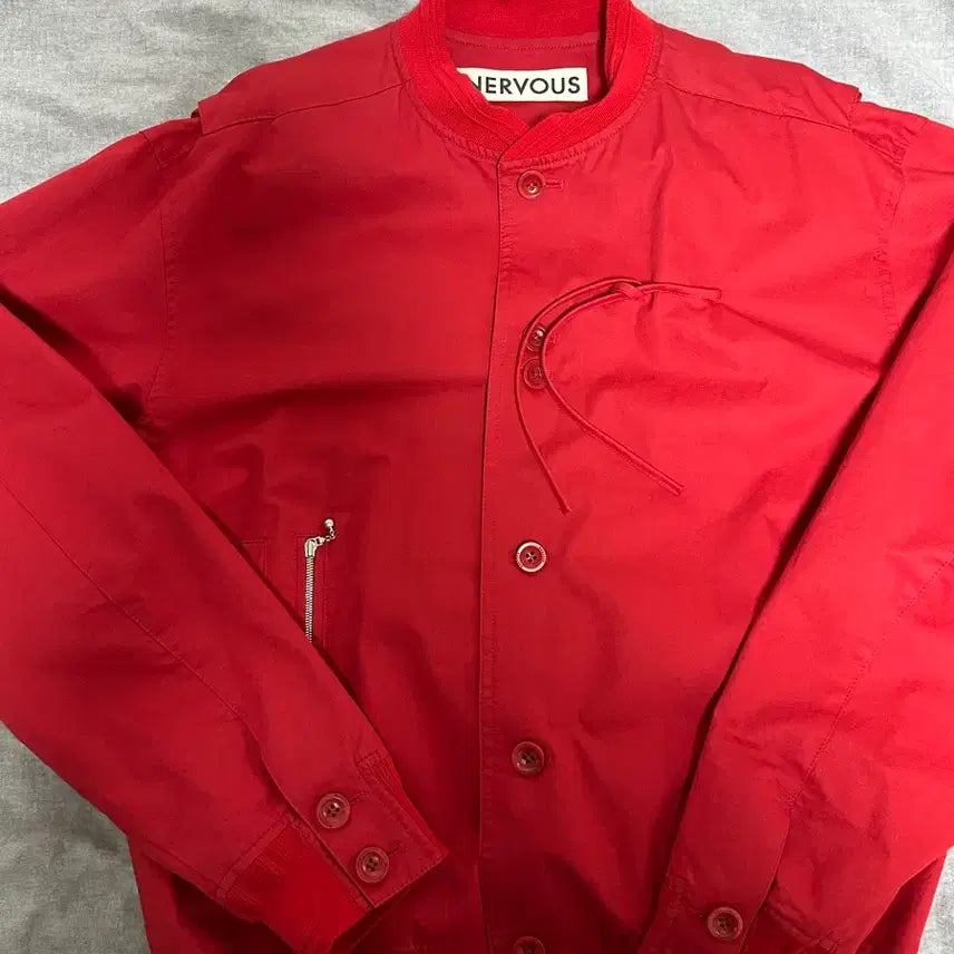 [BUNJANG] Nervous Cotton Jumper Red / 너버스nervous 코튼점퍼 레드