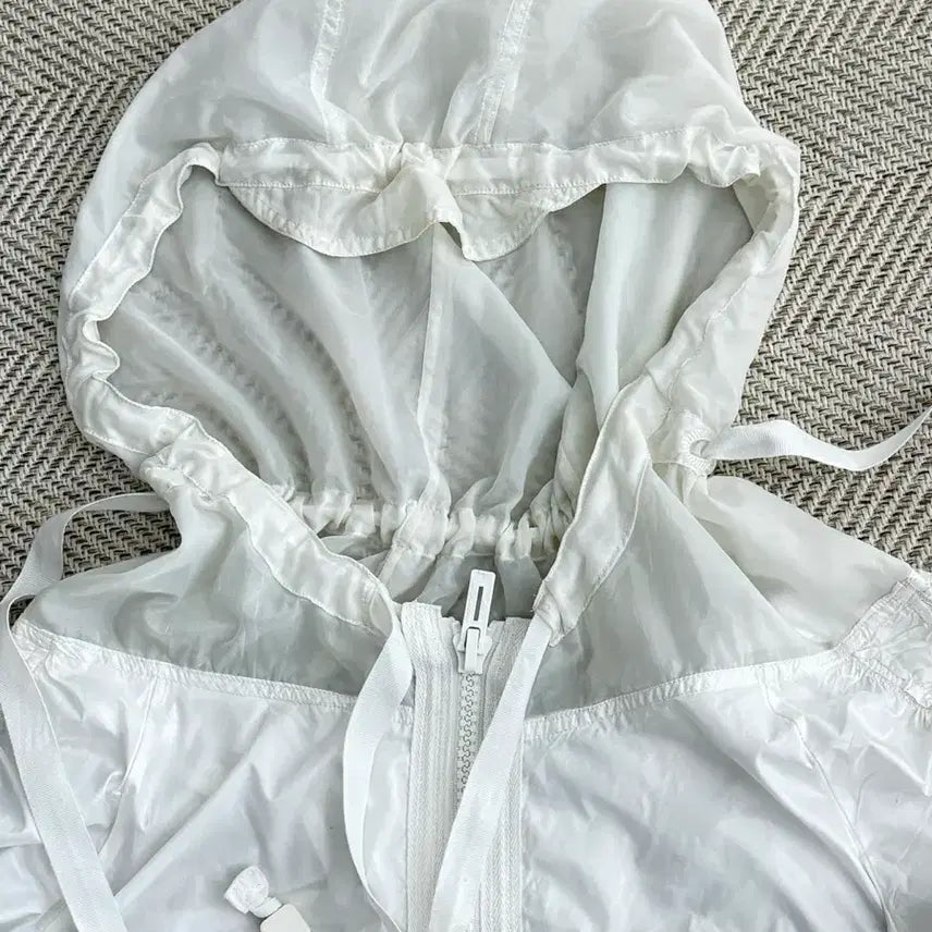 [BUNJANG] Adidas Stella McCartney White Windbreaker Jacket / 아디다스x스텔라멕카트니 흰색 바람막이