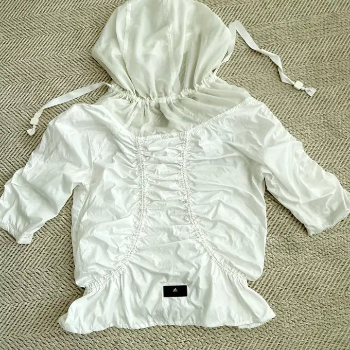 [BUNJANG] Adidas Stella McCartney White Windbreaker Jacket / 아디다스x스텔라멕카트니 흰색 바람막이