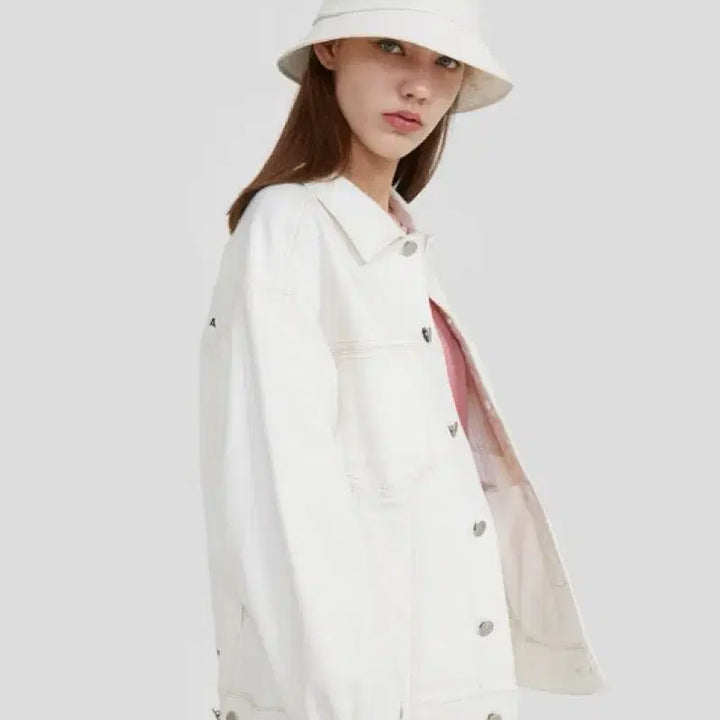 [SOLD OUT] (새제품) 안다르Andar 라이크라데님 오버핏 트러커 청자켓