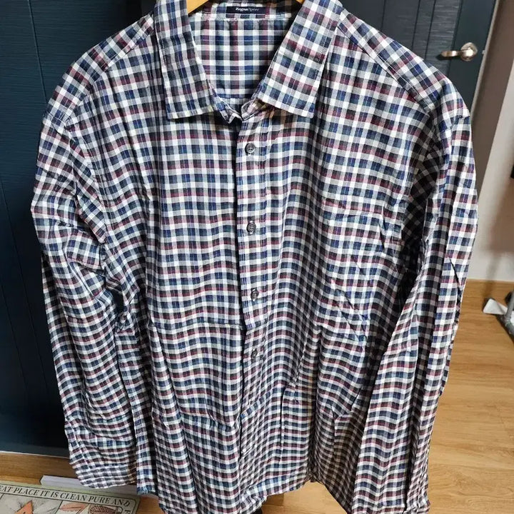 [BUNJANG] Zegna Sport Check Pattern Cotton Shirt XXL / 제냐 스포츠 체크 셔츠 XXL(105 사이즈정도)