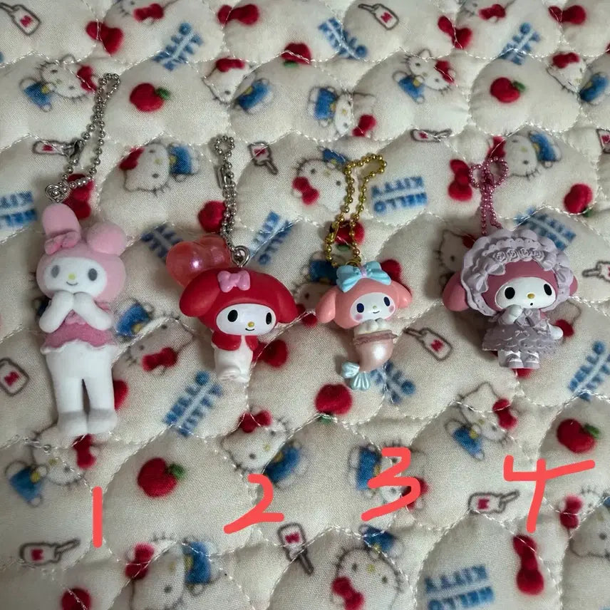 [BUNJANG] Sanrio My Melody Keyring Bundle Set / 산리오 마이멜로디 가챠 키링 (일괄,개별구매가능)