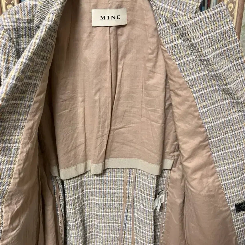 [SOLD OUT] Mine 한섬 마인 썸머 체크 자켓_44사이즈