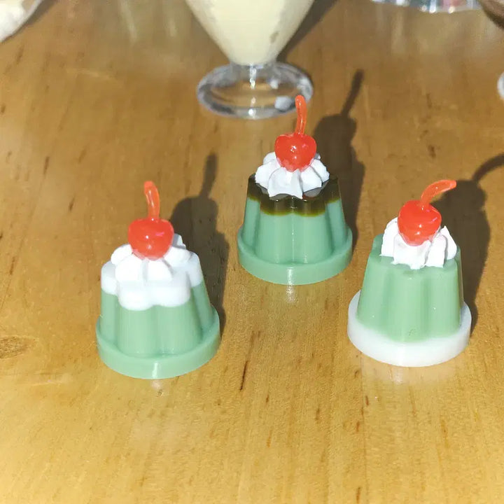 [BUNJANG] Aramode Pudding Object Keychain Set / 레진 푸딩 오브제 키링 아라모드 크림소다 거북이 말차 녹차