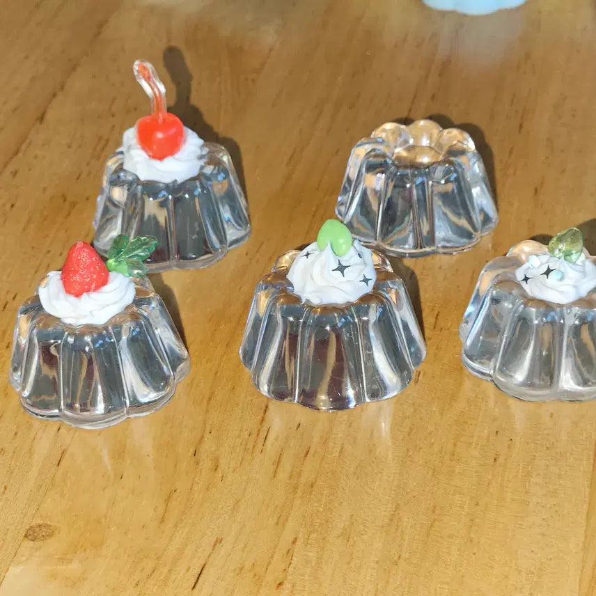 [BUNJANG] Aramode Pudding Object Keychain Set / 레진 푸딩 오브제 키링 아라모드 크림소다 거북이 말차 녹차