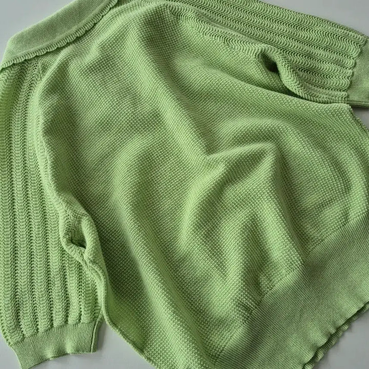 [BUNJANG] Karl Lagerfeld Short Sleeve Knit Sweater / 칼라거펠트 시원한 반팔니트 스웨터(SB8