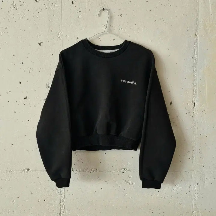 [BUNJANG] Le Coq Sportif Cropped Custom Sweatshirt Size 44-55 / 르꼬끄 크롭 리메이크 맨투맨 44~55