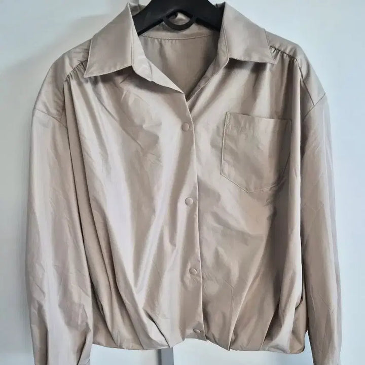 [BUNJANG] LeBlancPayeaux Beige Shirt Jacket / 르블랑페이우 셔츠자켓77