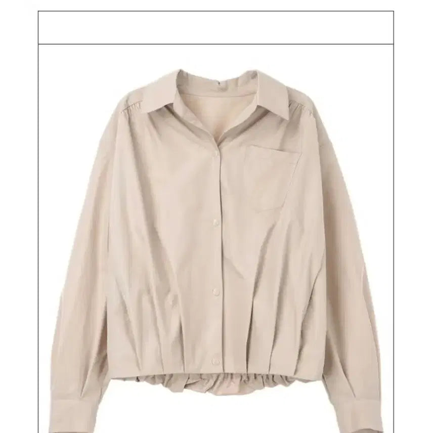 [BUNJANG] LeBlancPayeaux Beige Shirt Jacket / 르블랑페이우 셔츠자켓77