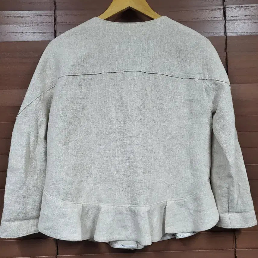 [BUNJANG] NAMU Linen Frill Jacket / 나무 (NAMU) 린넨 프릴 자켓