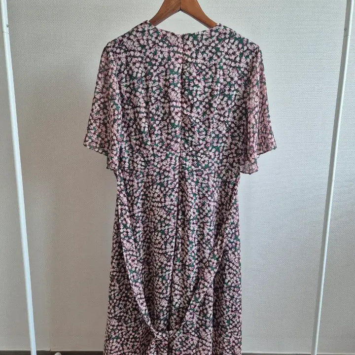 [BUNJANG] Chicline Floral Print Short Sleeve Long Dress / chicline 꽃무늬 반팔 롱 원피스