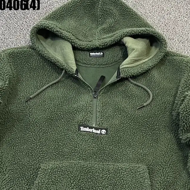 [BUNJANG] Timberland Fleece Half-Zip Hoodie / 팀버랜드 후리스 하프집업 후드티 0406(4)