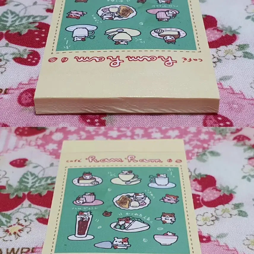 [BUNJANG] Heisei Era Hamster Mini Memo Pad Bundle Set / 고전 헤이세이 햄스터 미니 메모지 2개 일괄 (카페 식당)