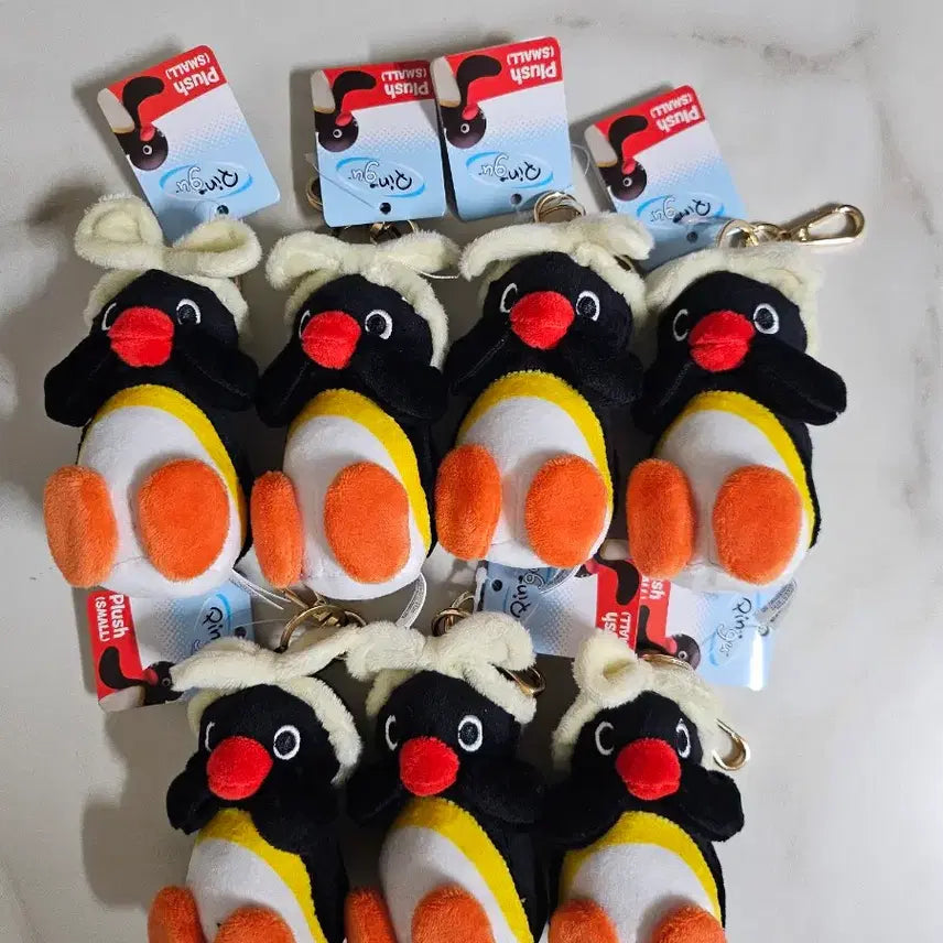 [BUNJANG] Pingu &amp; Pinga Doll Keychain / 핑구 핑가 인형 키링