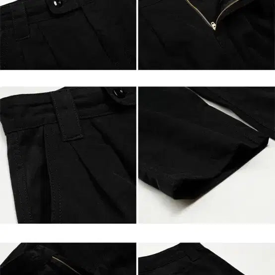 [BUNJANG] Prism Works Two-Tuck Wide Pants Black M / 프리즘웍스 투턱 와이드 팬츠 블랙 M