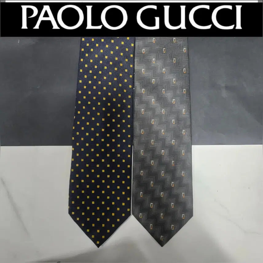 [BUNJANG] Paolo Gucci Tie Set / 넥타이(2장)1+1/파올로구찌