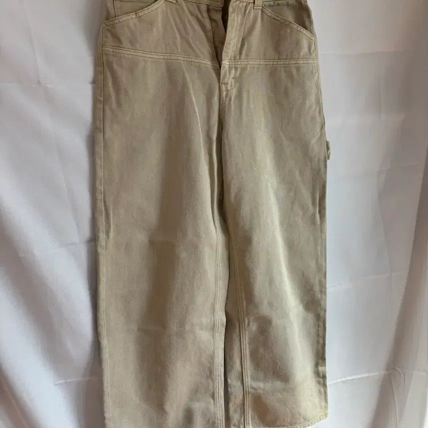 [BUNJANG] Mind Bridge [Hoite] Slit Denim Pants Beige / 마인드브릿지 [호이테] 절개데님팬츠 베이지 30