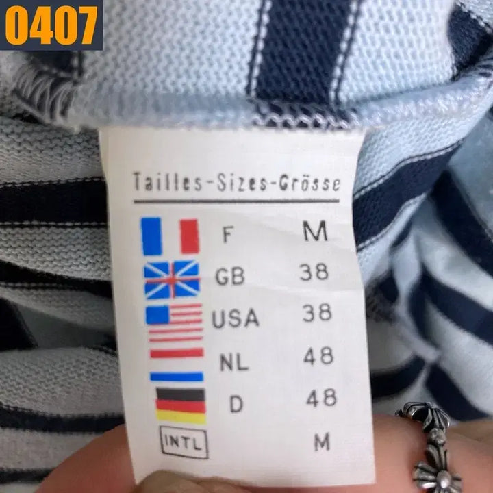 [SOLD OUT] 95 세인트 제임스 스트라이프 긴팔 니트 티셔츠
