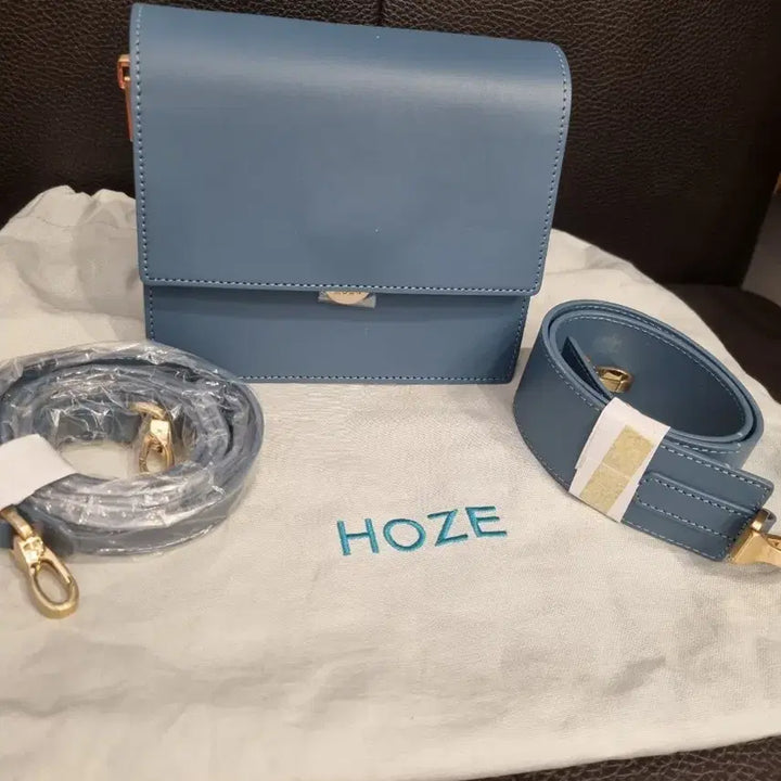 [SOLD OUT] HOZE 호제 블루 가방 + 스트랩 세트