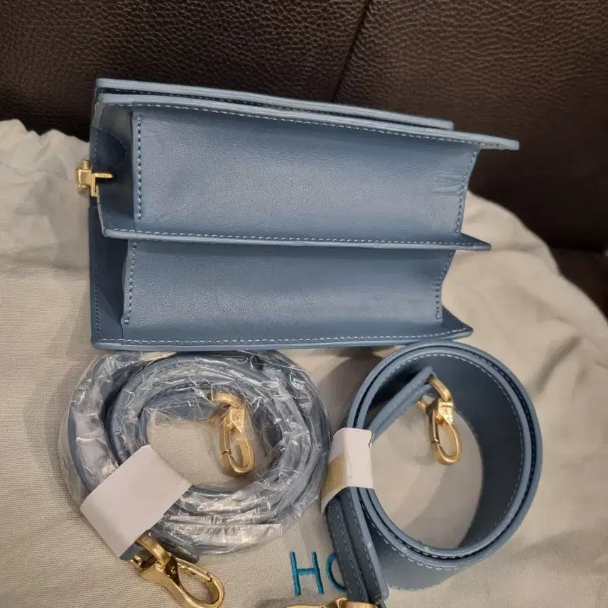 [SOLD OUT] HOZE 호제 블루 가방 + 스트랩 세트