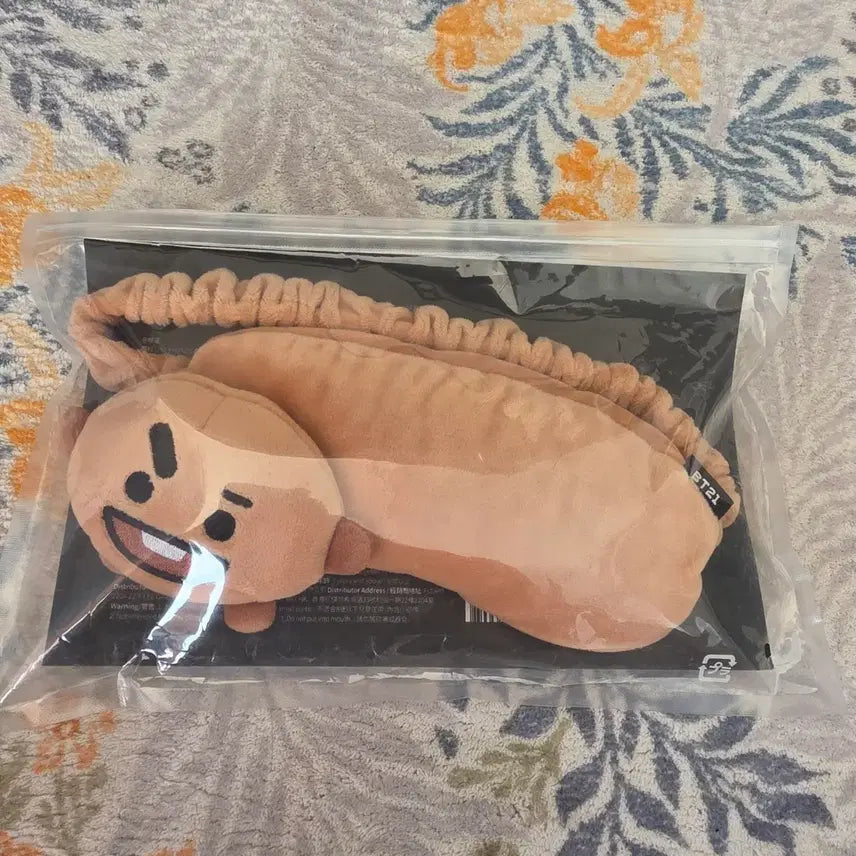 [BUNJANG] BT21 Shooky Headband and Eye Mask Set / [BT21] 슈키 머리띠 안대 세트