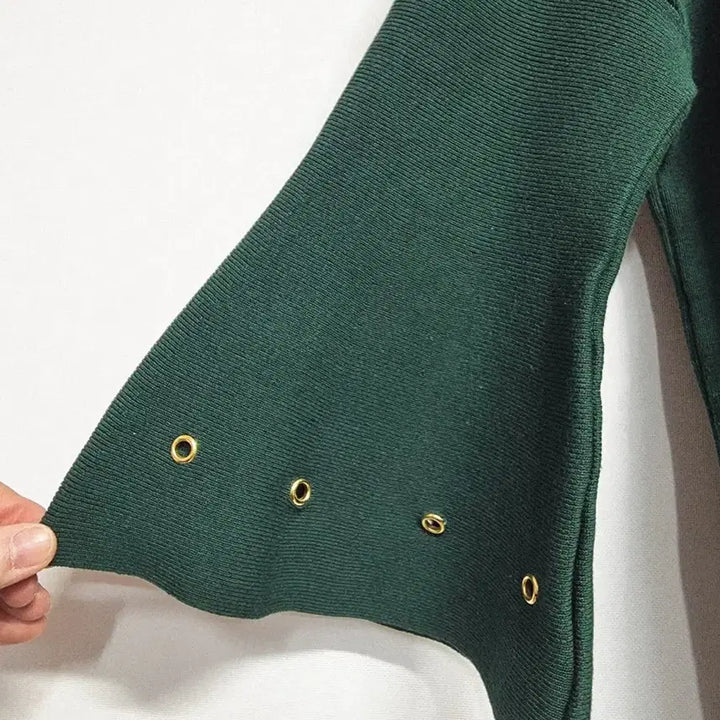 [BUNJANG] Muzak Green Knit Blouse / muzak 초록색 니트 블라우스