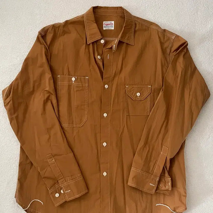 [SOLD OUT] 아웃스탠딩 cn 워크셔츠 머스타드 M