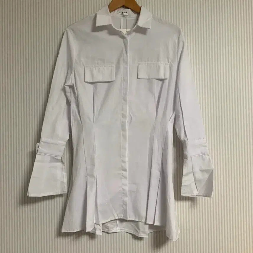 [BUNJANG] Pintuck Puff Shirt Dress / 새상품 핀턱 퍼프 셔츠원피스