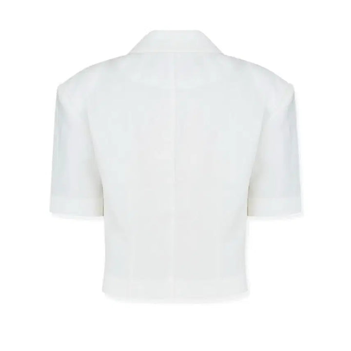 [BUNJANG] Avie Muah Linen Short Sleeve Blazer / 아비에무아 린넨 쇼트 슬리브 블레이저