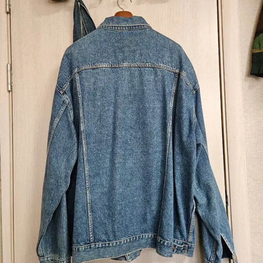 [BUNJANG] Mod9 Blue Cape Denim Jacket / 모드나인 파란망토 L 청자켓 데님자켓 판매 오버사이즈