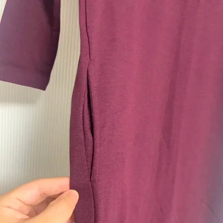[BUNJANG] Daily 7/10 Sleeve Long Dress with Pockets / 새상품 7부소매 데일리 롱 원피스 주머니있음