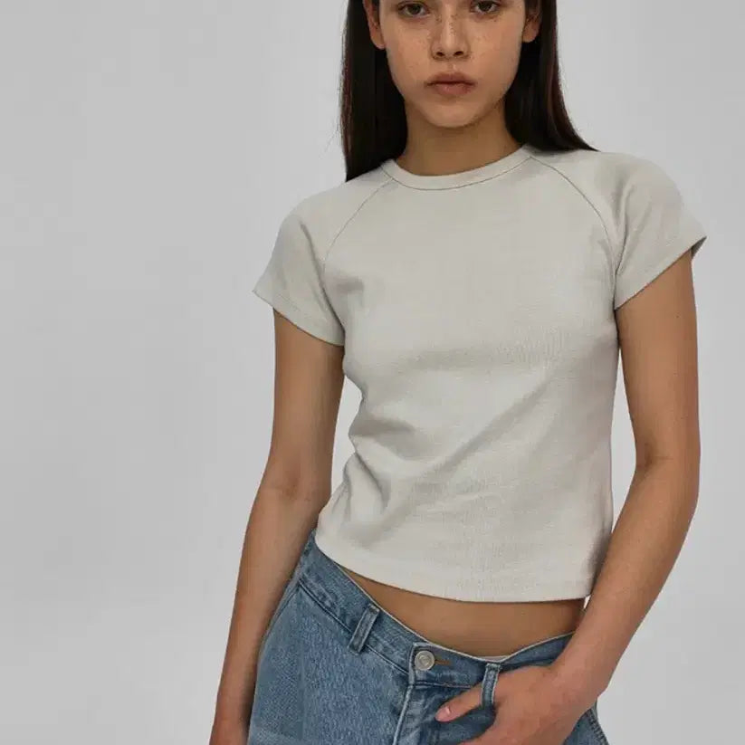[BUNJANG] Black Up Standard Raglan M Light Beige / 블랙업 스탠다드 나그랑 m