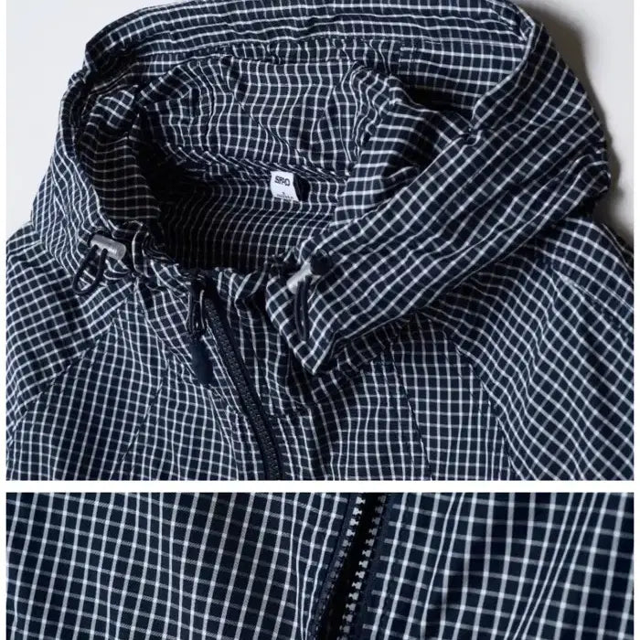 [SOLD OUT] 스파오 체크 후드 바람막이 자켓