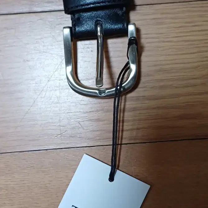 [BUNJANG] TIME Genuine Natural Leather Slim Belt (Black) / 새상품 타임(TIME) 정품 천연가죽 슬림 벨트 (블랙)