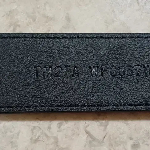 [BUNJANG] TIME Genuine Natural Leather Slim Belt (Black) / 새상품 타임(TIME) 정품 천연가죽 슬림 벨트 (블랙)
