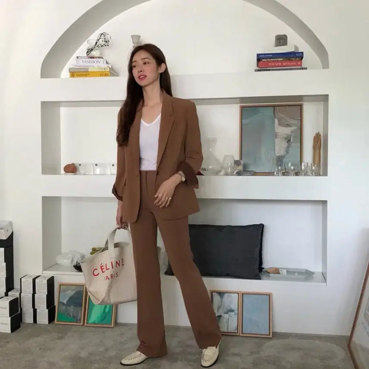 [BUNJANG] 프론트로우 드라마컬렉션 수트 셋업(카멜) / 프론트로우 드라마컬렉션 수트 셋업(카멜)