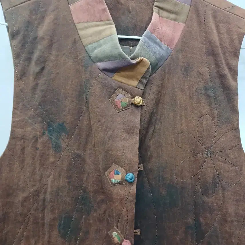 [BUNJANG] Natural Dye Long Vest / 천연염색 롱조끼 66